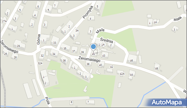 Boguszów-Gorce, Żeromskiego Stefana, 41, mapa Boguszów-Gorce