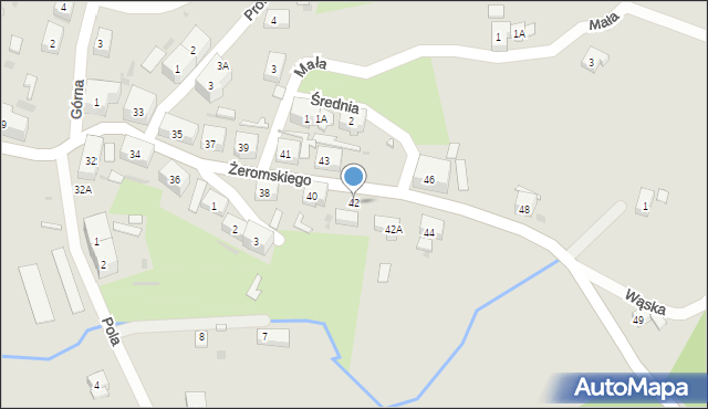 Boguszów-Gorce, Żeromskiego Stefana, 42, mapa Boguszów-Gorce
