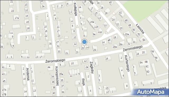 Bolesławiec, Żeromskiego Stefana, 27, mapa Bolesławca