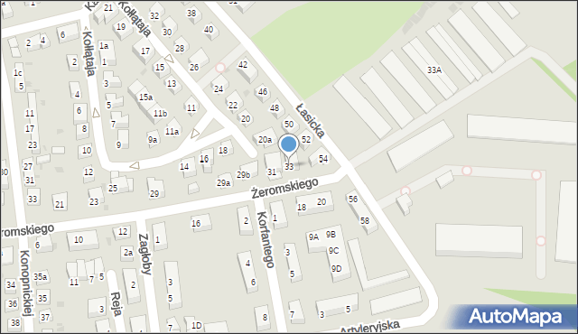 Bolesławiec, Żeromskiego Stefana, 33, mapa Bolesławca