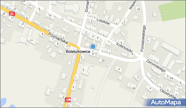 Boleszkowice, Żeromskiego Stefana, 2, mapa Boleszkowice