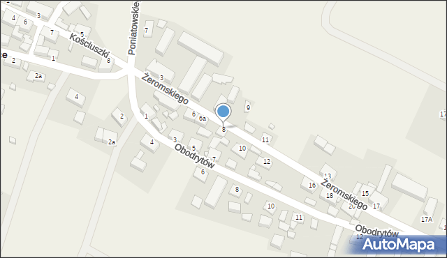 Boleszkowice, Żeromskiego Stefana, 8, mapa Boleszkowice