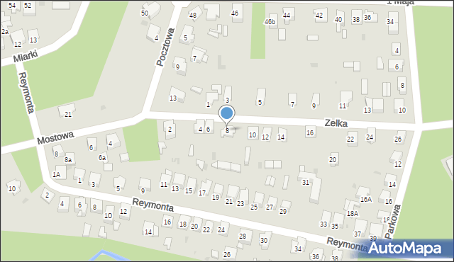 Bukowno, Zelka Bolesława, ks., 8, mapa Bukowno