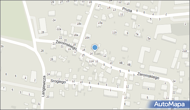Busko-Zdrój, Żeromskiego Stefana, 14a, mapa Busko-Zdrój