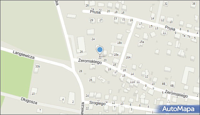 Busko-Zdrój, Żeromskiego Stefana, 22, mapa Busko-Zdrój