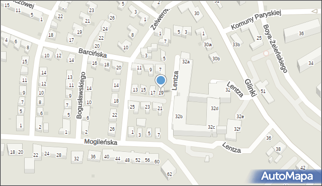Bydgoszcz, Zelwerowicza Aleksandra, 19, mapa Bydgoszczy