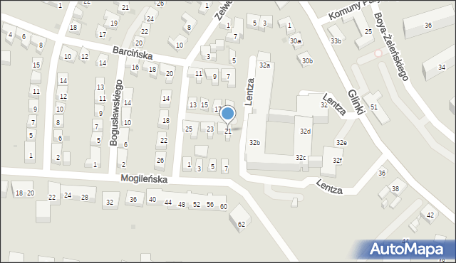 Bydgoszcz, Zelwerowicza Aleksandra, 21, mapa Bydgoszczy
