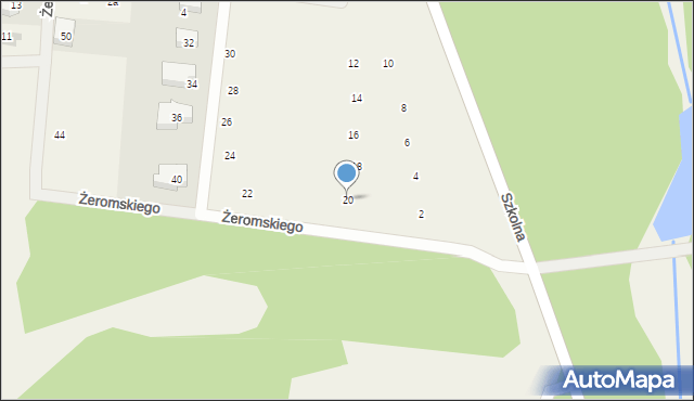 Charzykowy, Żeromskiego Stefana, 20, mapa Charzykowy