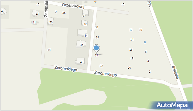 Charzykowy, Żeromskiego Stefana, 24, mapa Charzykowy