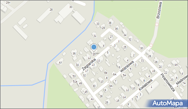 Chełm, Żeglarska, 10, mapa Chełma