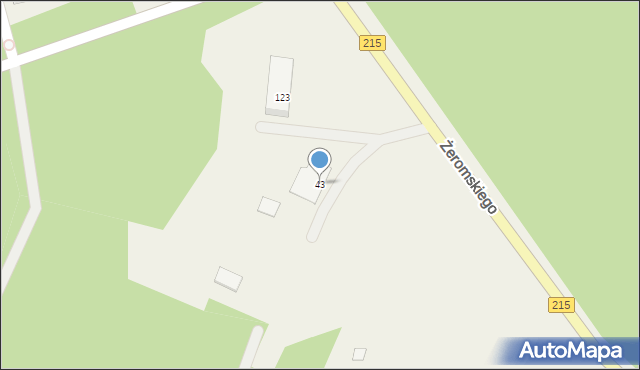 Chłapowo, Żeromskiego Stefana, 43, mapa Chłapowo