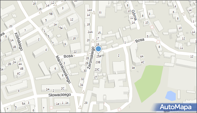 Chodzież, Żeromskiego Stefana, 23A, mapa Chodzież