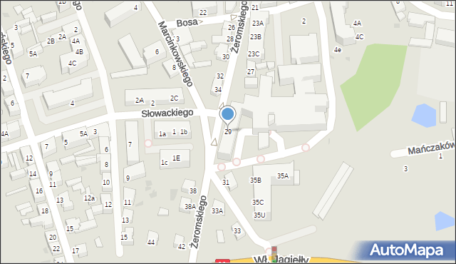 Chodzież, Żeromskiego Stefana, 29, mapa Chodzież