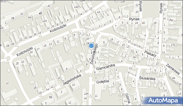 Chodzież, Żeromskiego Stefana, 4, mapa Chodzież