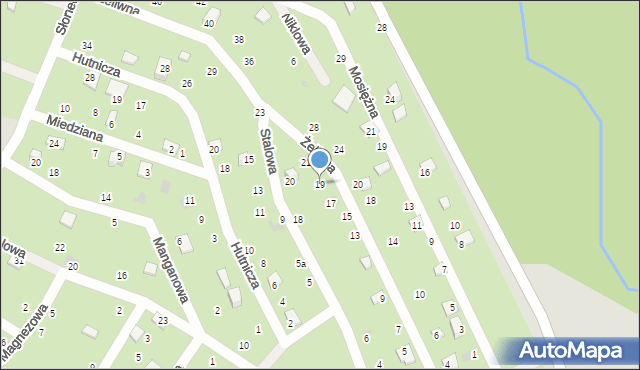 Chojnice, Żeliwna, 19, mapa Chojnic