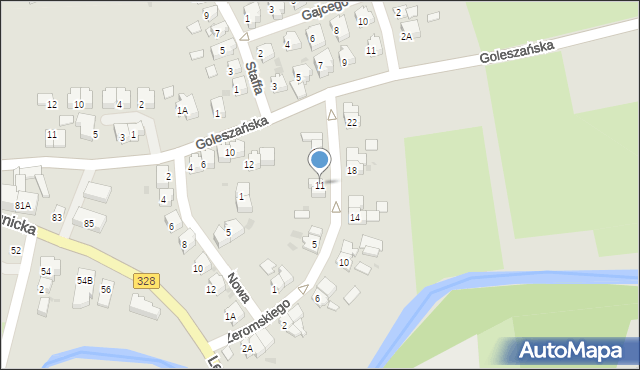 Chojnów, Żeromskiego Stefana, 11, mapa Chojnów