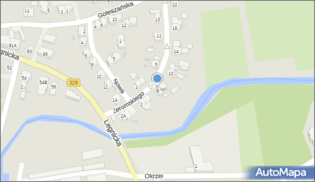 Chojnów, Żeromskiego Stefana, 6, mapa Chojnów