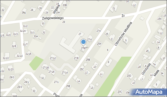 Chotomów, Żeligowskiego Lucjana, gen., 27/6, mapa Chotomów