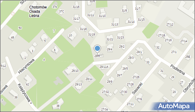 Chotomów, Żeligowskiego Lucjana, gen., 29/6, mapa Chotomów