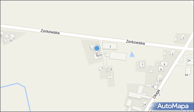 Chrzan, Żerkowska, 7A, mapa Chrzan