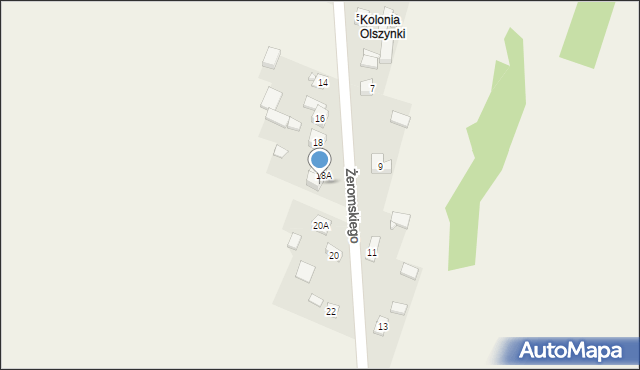 Chrzanowice, Żeromskiego Stefana, 18B, mapa Chrzanowice