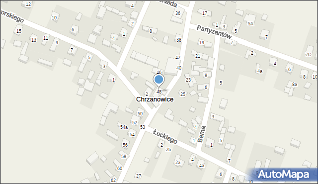 Chrzanowice, Żeromskiego Stefana, 48, mapa Chrzanowice