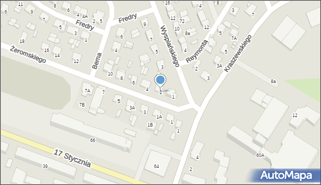 Ciechanów, Żeromskiego Stefana, 2, mapa Ciechanów