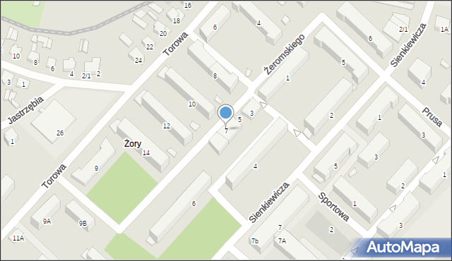 Czarna Białostocka, Żeromskiego Stefana, 7, mapa Czarna Białostocka