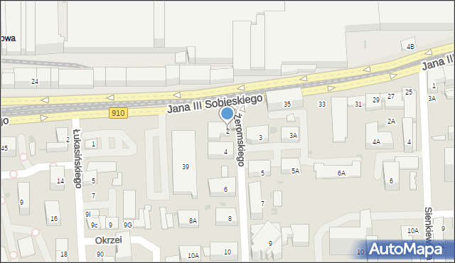 Dąbrowa Górnicza, Żeromskiego Stefana, 2, mapa Dąbrowa Górnicza