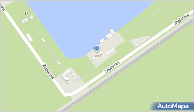 Dąbrowa Górnicza, Żeglarska, 10A, mapa Dąbrowa Górnicza