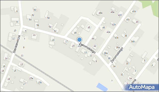 Dobrzeń Wielki, Żeromskiego Stefana, 13a, mapa Dobrzeń Wielki