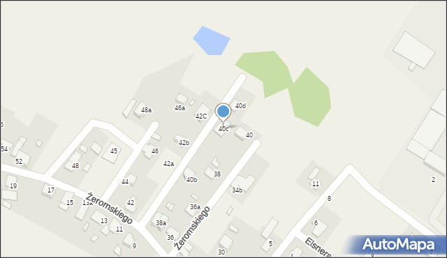 Dobrzeń Wielki, Żeromskiego Stefana, 40c, mapa Dobrzeń Wielki