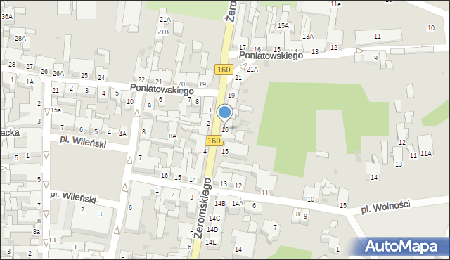 Drezdenko, Żeromskiego Stefana, 16, mapa Drezdenko