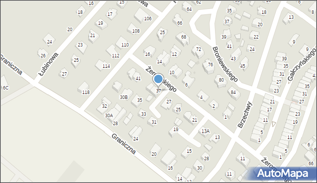 Działdowo, Żeromskiego Stefana, 37, mapa Działdowo