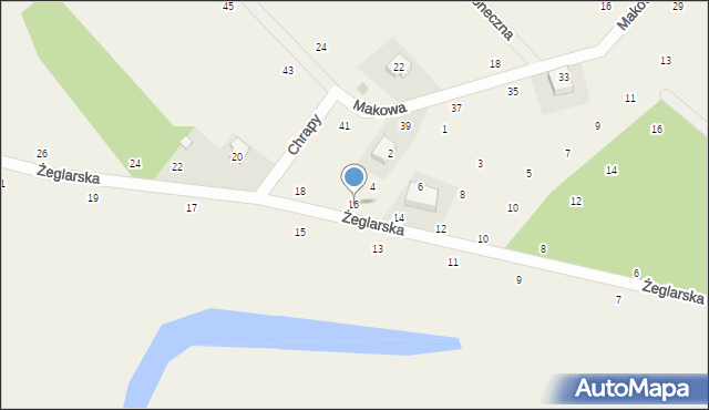 Dzikowo, Żeglarska, 16, mapa Dzikowo