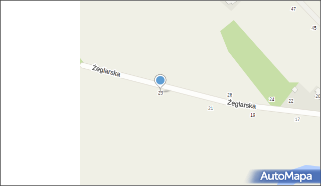 Dzikowo, Żeglarska, 23, mapa Dzikowo