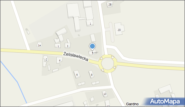 Gardno, Żelisławiecka, 5, mapa Gardno