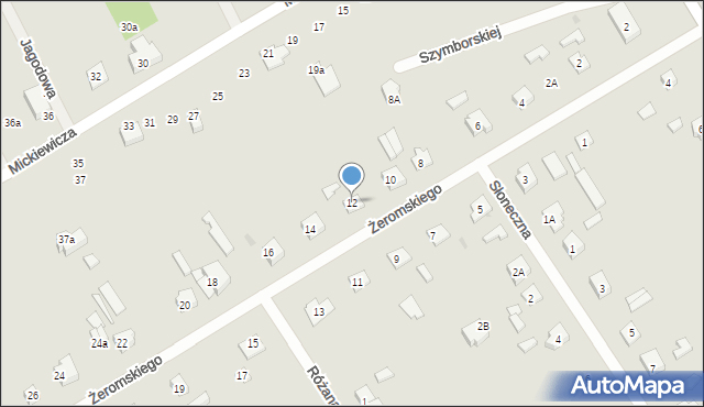 Garwolin, Żeromskiego Stefana, 12, mapa Garwolin