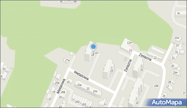 Gdynia, Żelazna, 29b, mapa Gdyni