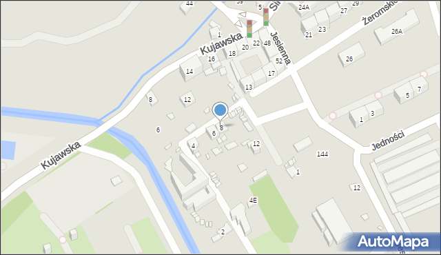 Gliwice, Żeromskiego Stefana, 8, mapa Gliwic