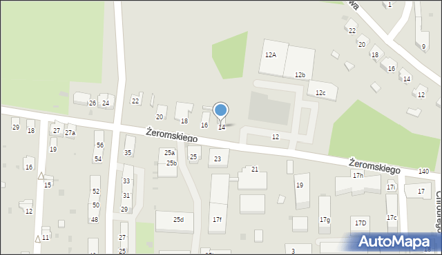 Głubczyce, Żeromskiego Stefana, 14, mapa Głubczyce