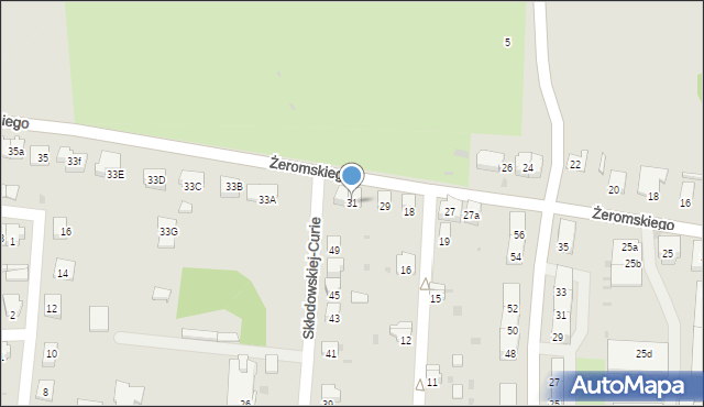 Głubczyce, Żeromskiego Stefana, 31, mapa Głubczyce