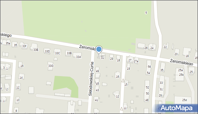 Głubczyce, Żeromskiego Stefana, 33, mapa Głubczyce