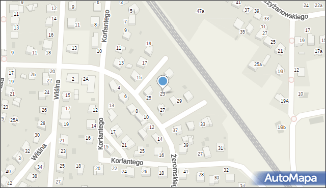 Goczałkowice-Zdrój, Żeromskiego Stefana, 23, mapa Goczałkowice-Zdrój