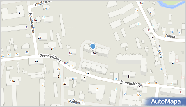 Gołdap, Żeromskiego Stefana, 12A, mapa Gołdap