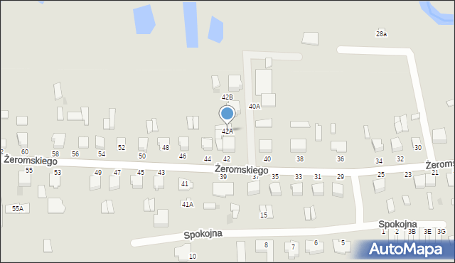 Gołdap, Żeromskiego Stefana, 42A, mapa Gołdap