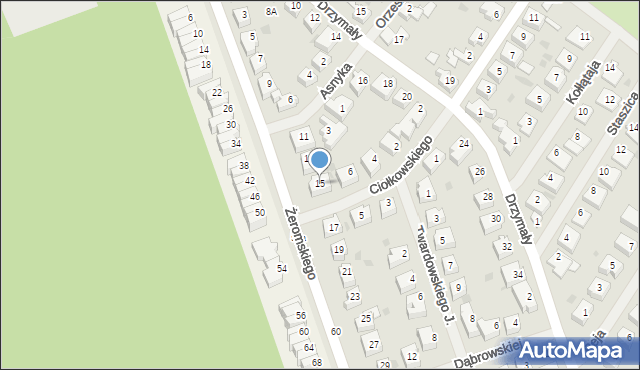 Goleniów, Żeromskiego Stefana, 15, mapa Goleniów