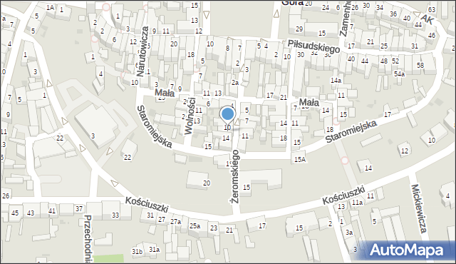 Góra, Żeromskiego Stefana, 12, mapa Góra