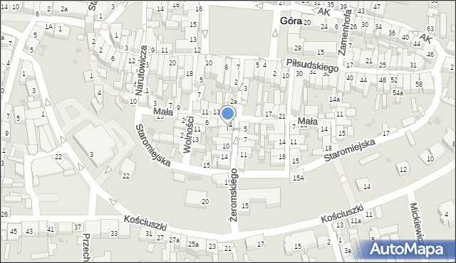 Góra, Żeromskiego Stefana, 6, mapa Góra