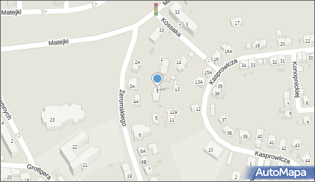 Gorzów Wielkopolski, Żeromskiego Stefana, 3, mapa Gorzów Wielkopolski